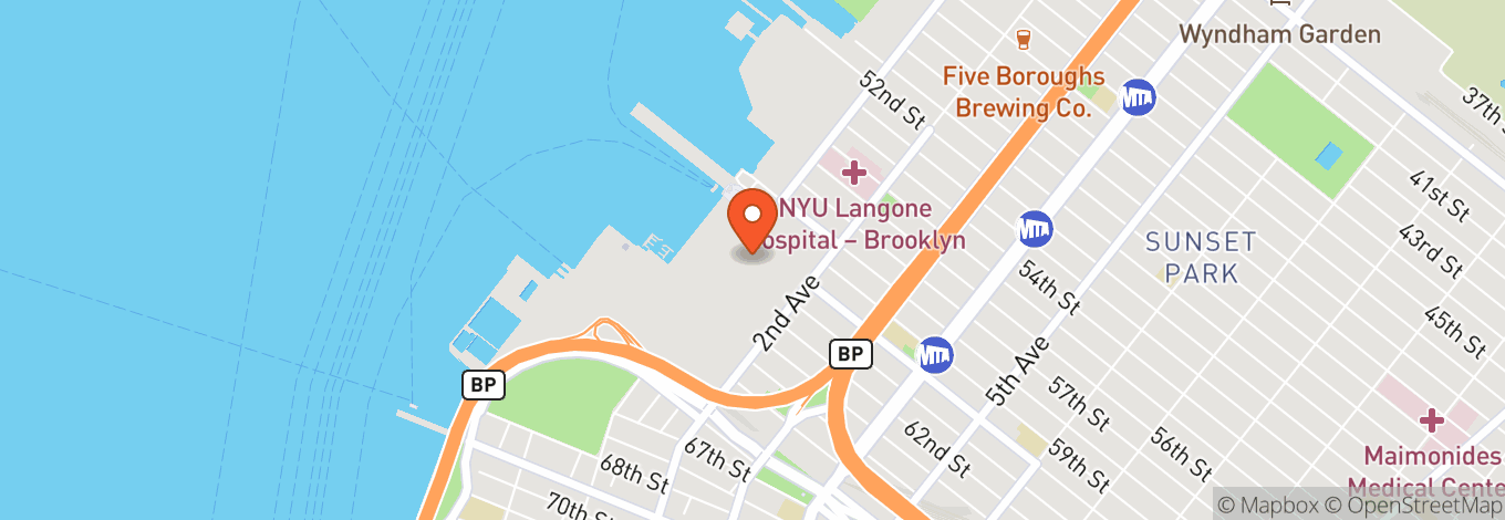 Map of Brooklyn Army Terminal
