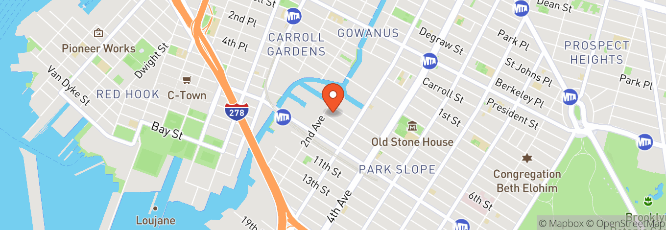 Map of The Bell House