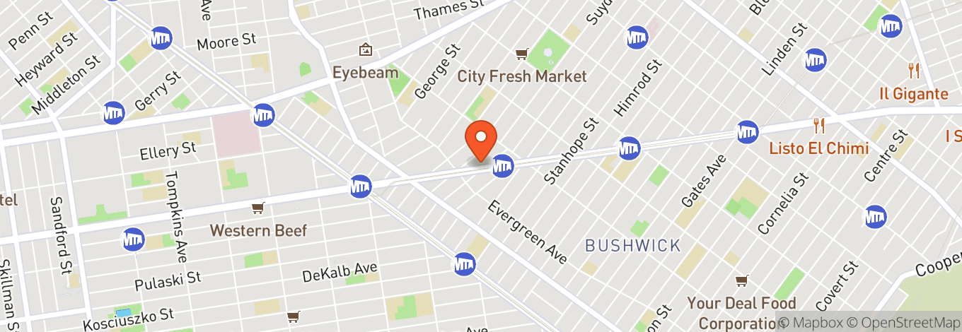 Map of Bossa Nova Civic Club
