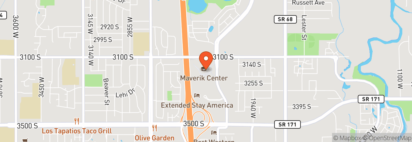 Map of Canyon View Credit Union Stage at Maverik Center