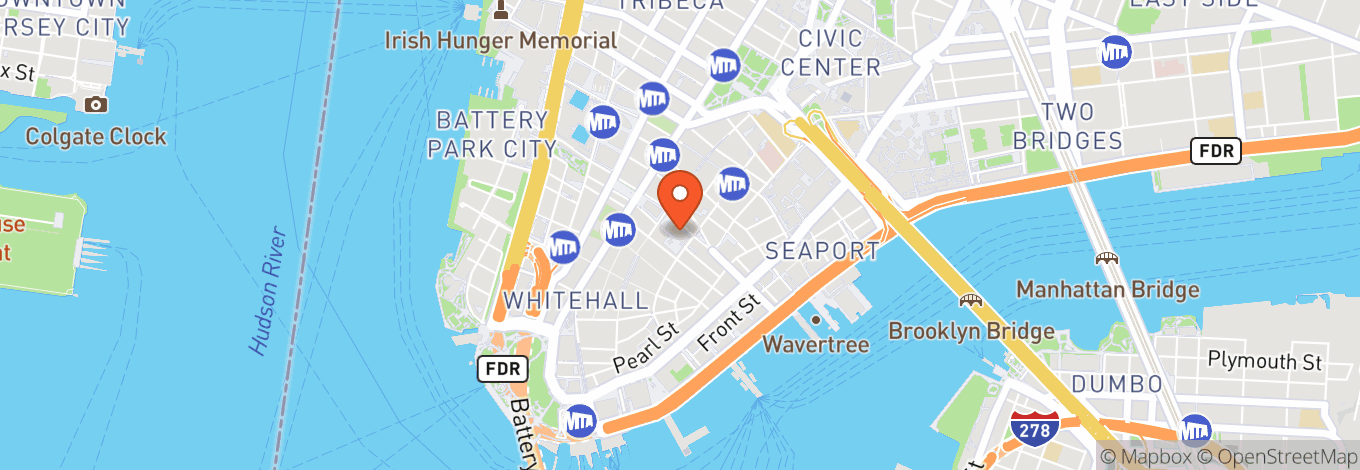 Map of Alamo Drafthouse Cinema Lower Manhattan