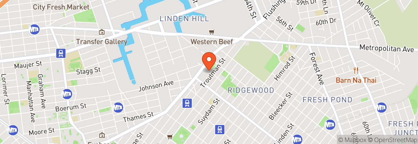 Map of 1329 Willoughby Ave