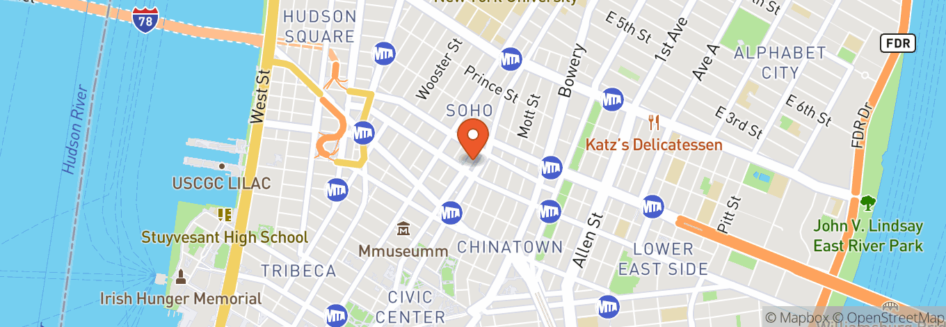 Map of Technica House NY