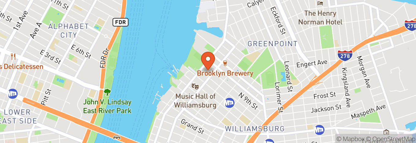 Map of Brooklyn Improv (The Main Room)