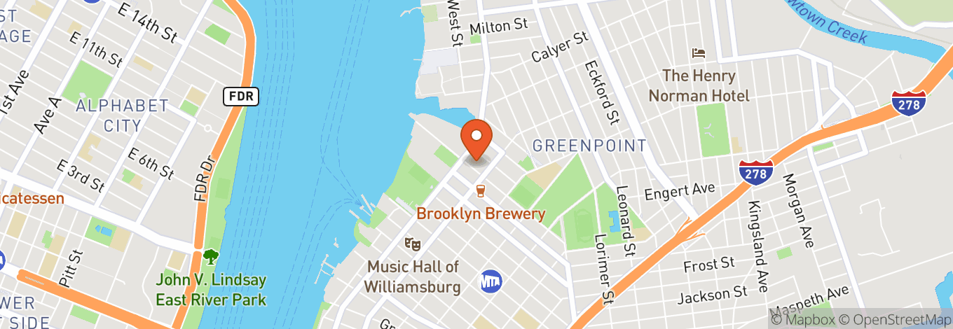 Map of Westlight Rooftop at The William Vale