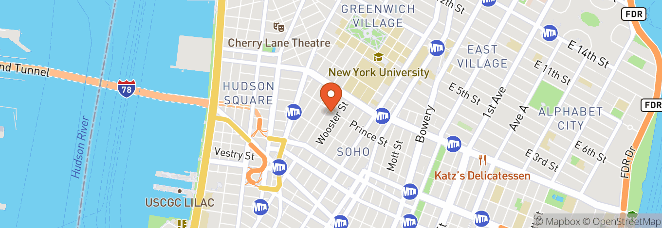 Map of McNally Jackson Books SoHo
