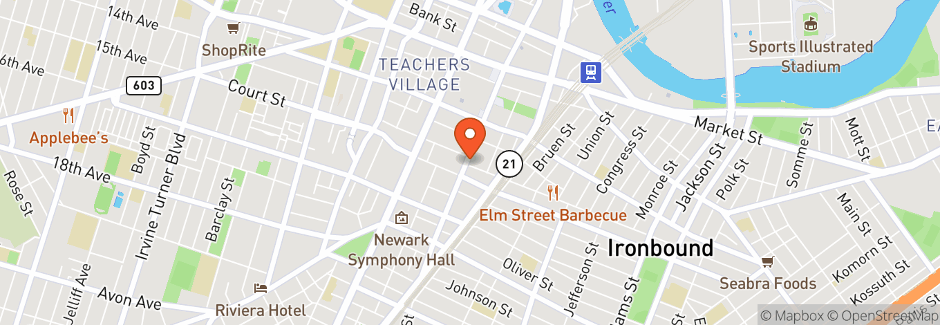 Map of QXT's Nightclub