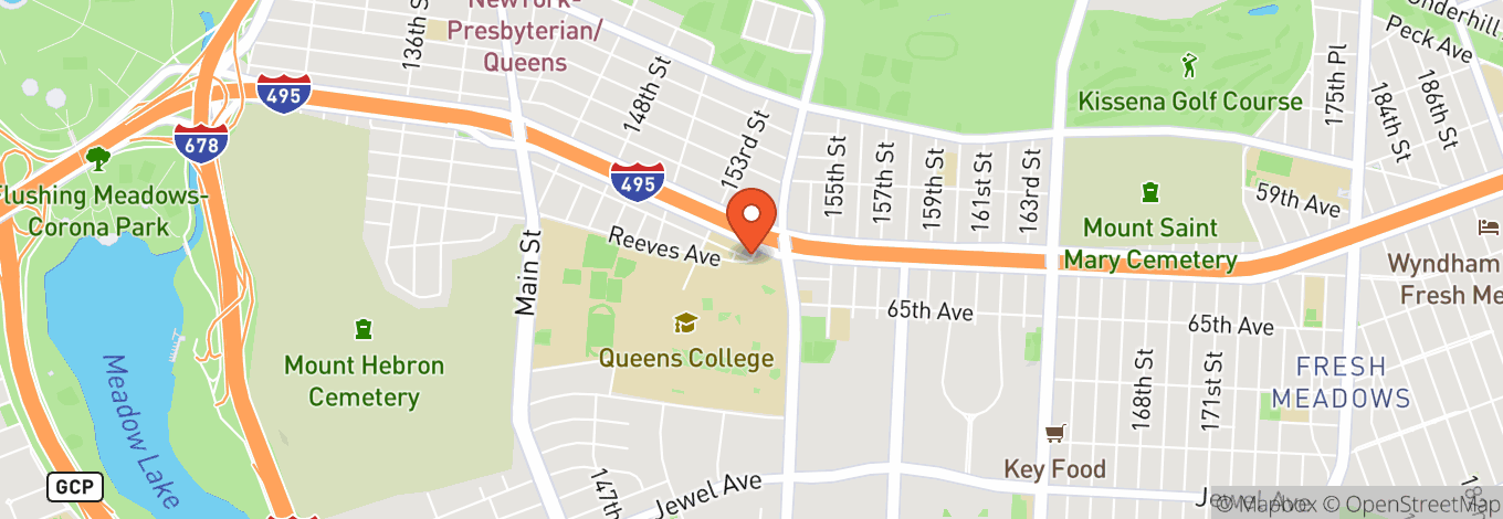 Map of Kupferberg Center for the Arts
