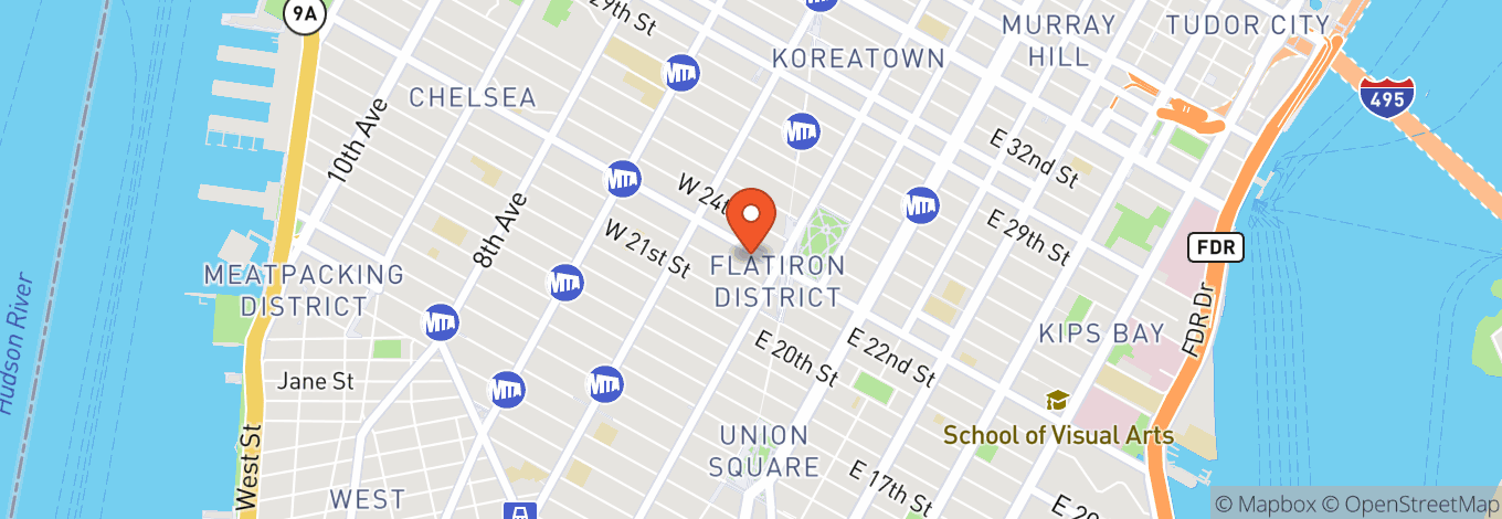 Map of 22 West 23rd Street