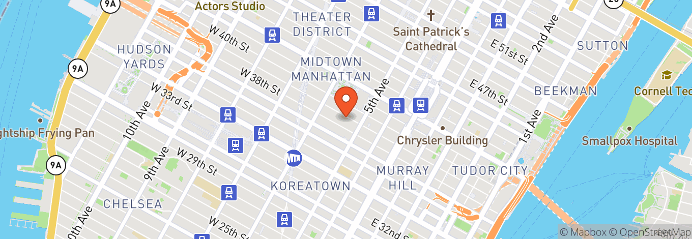 Map of Lyons Entertainment - New York
