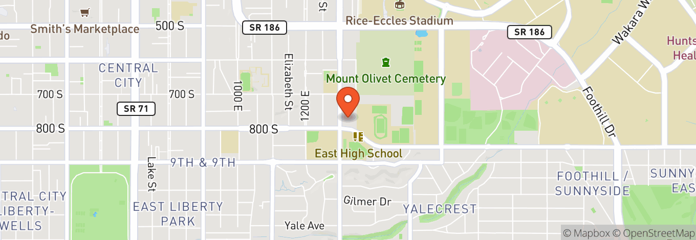 Map of The First Baptist Church Of Salt Lake City