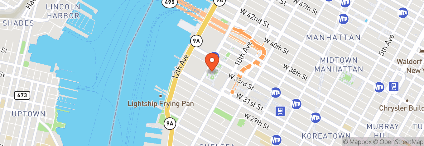 Map of Marquee Skydeck at Edge Hudson Yards