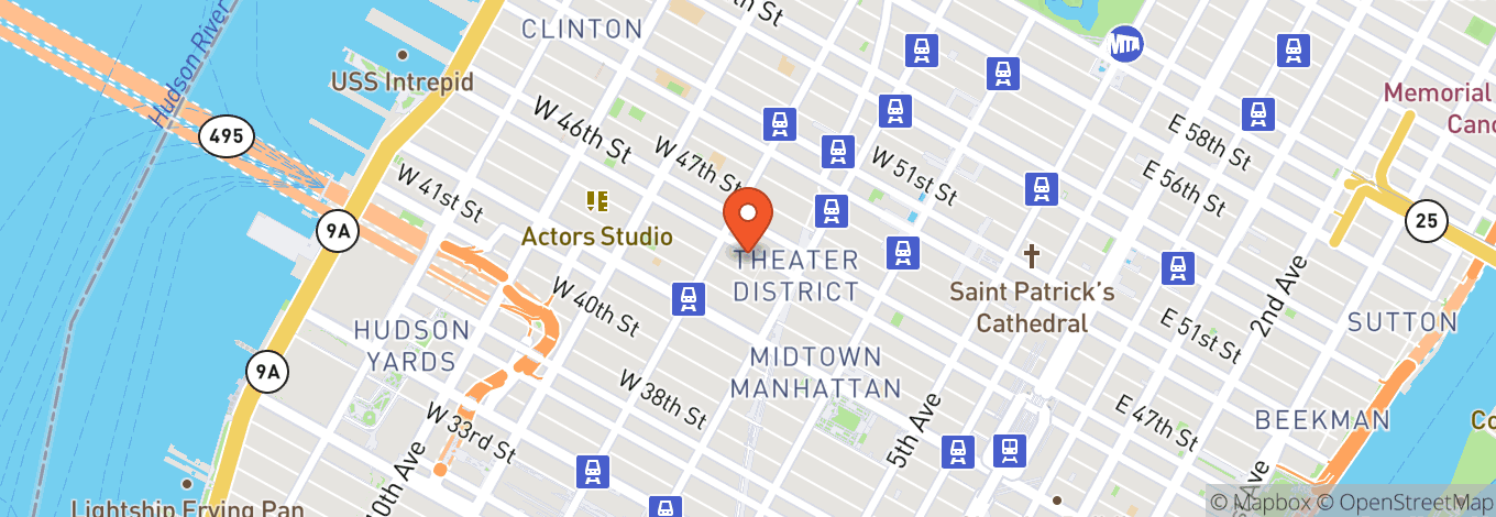 Map of Gerald Schoenfeld Theatre