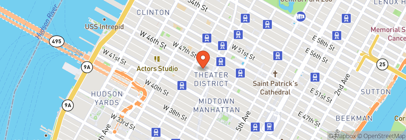 Map of Richard Rodgers Theatre