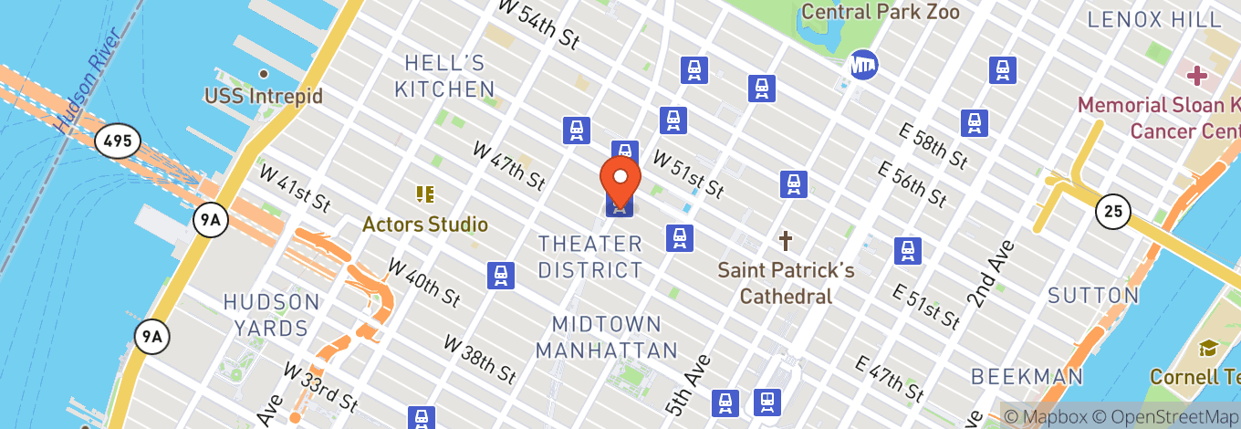 Map of Lol Times Square Comedy Club