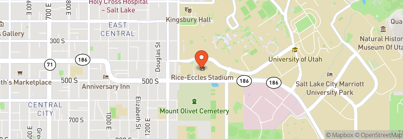 Map of Rice-Eccles Stadium