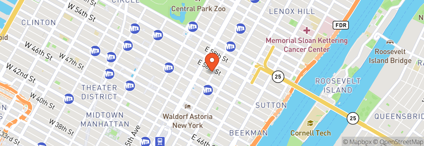 Map of FIAF & Le Skyroom