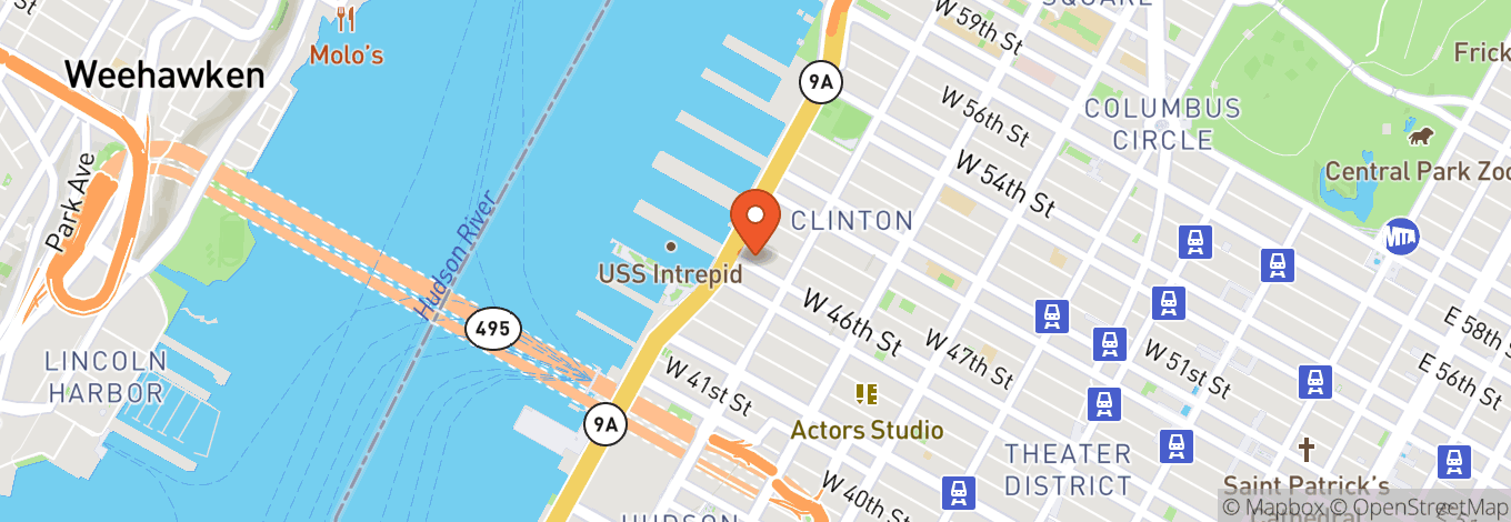 Map of Harbor New York City