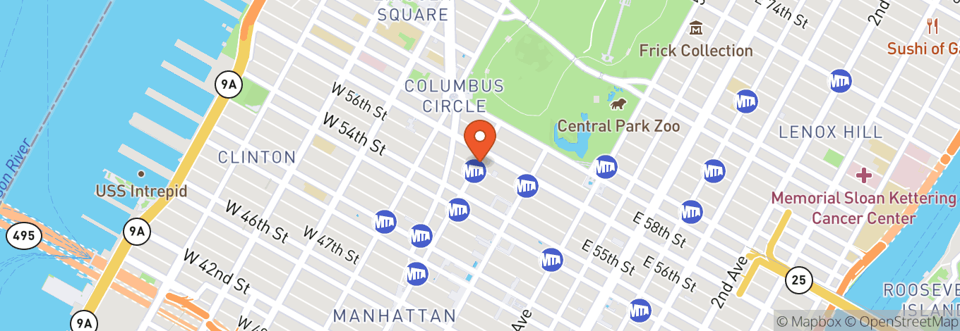 Map of Carnegie Hall