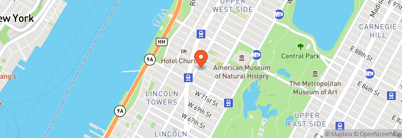 Map of Alice Tully Hall