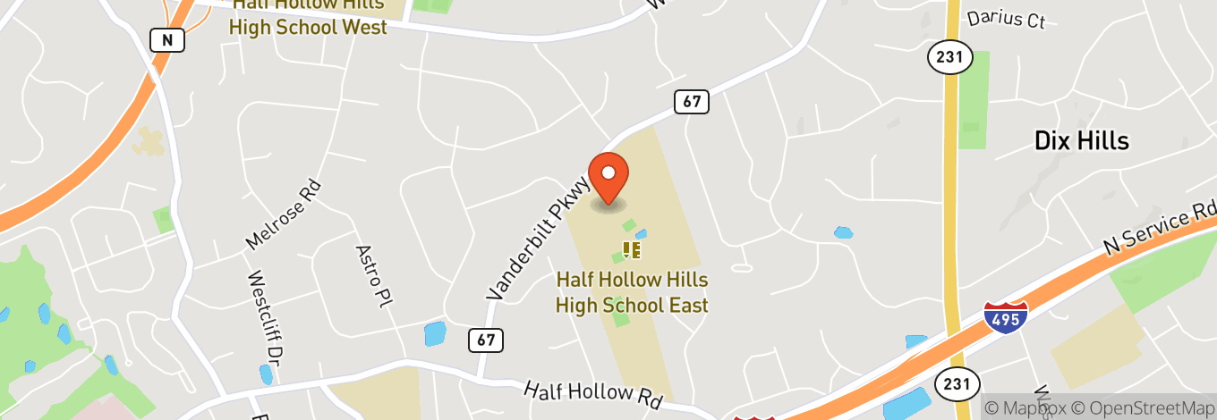 Map of Half Hollow Hills High School East