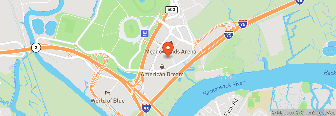 Map of Dream Live at American Dream