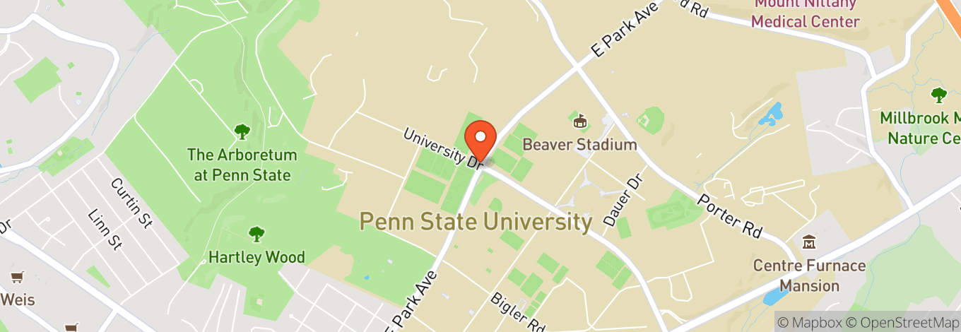 Map of West Shore Home Field at Beaver Stadium
