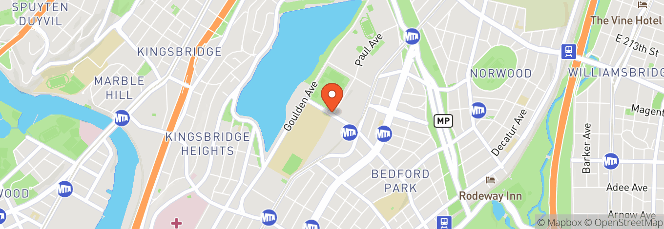 Map of Lehman Center for the Performing Arts