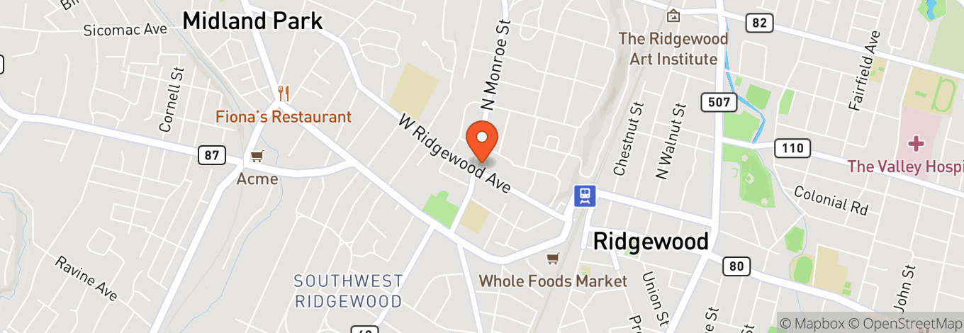 Map of 215 W Ridgewood Ave