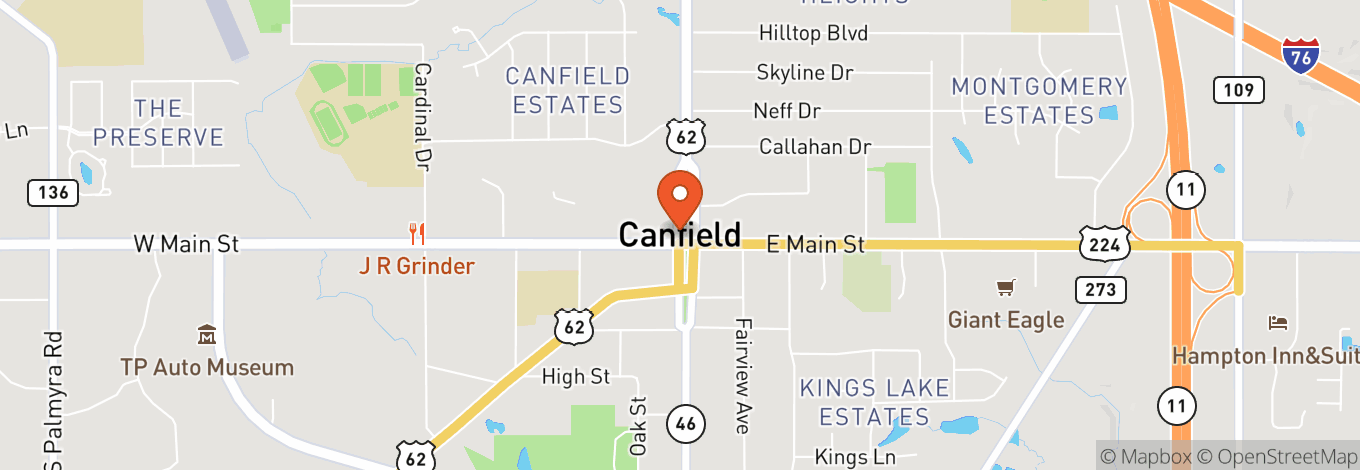 Map of Canfield Fairgrounds