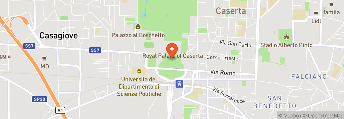 Map of Reggia di Caserta