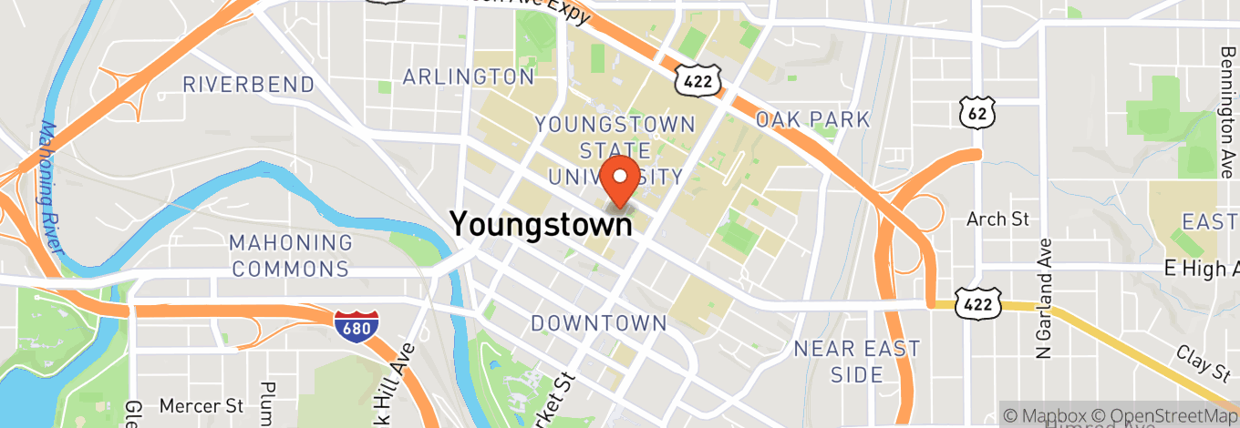 Map of The Youngstown Foundation Amphitheatre