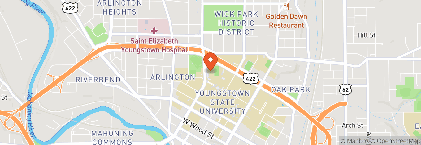 Map of Stambaugh Stadium