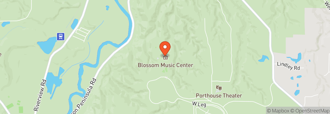 Map of Blossom Music Center