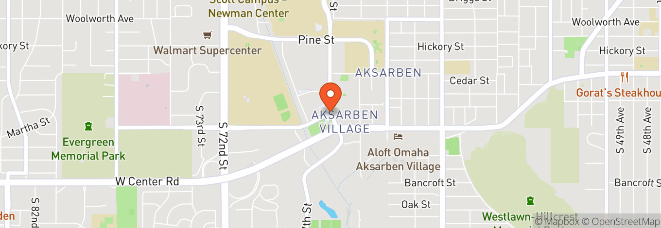 Map of Baxter Arena