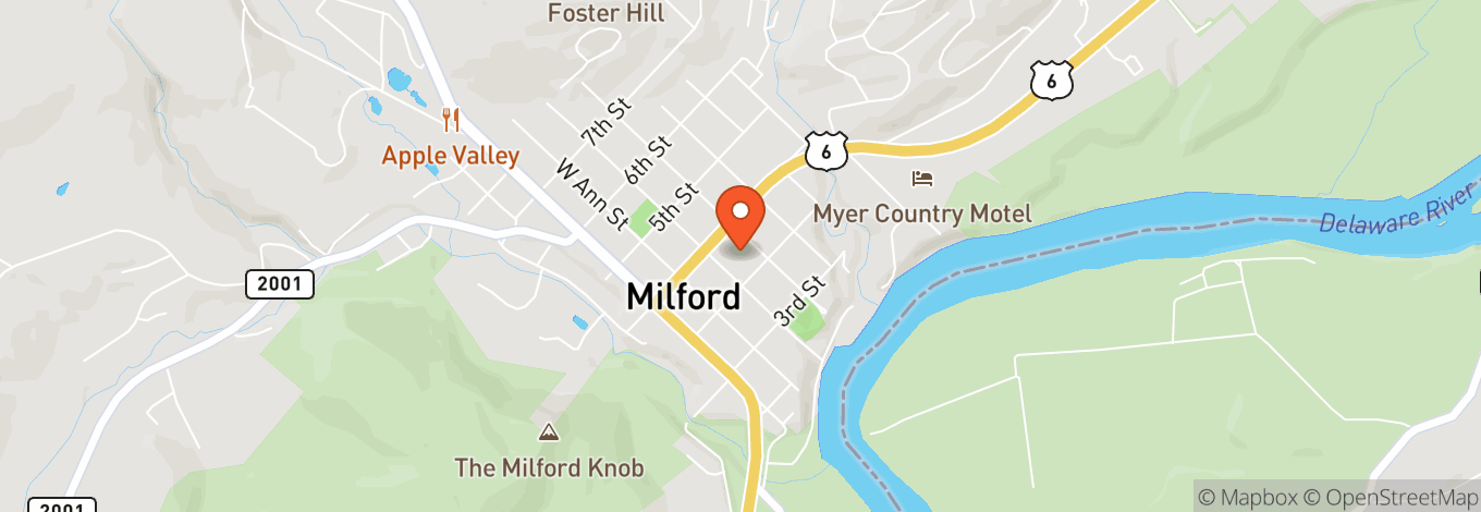 Map of Milford Theater