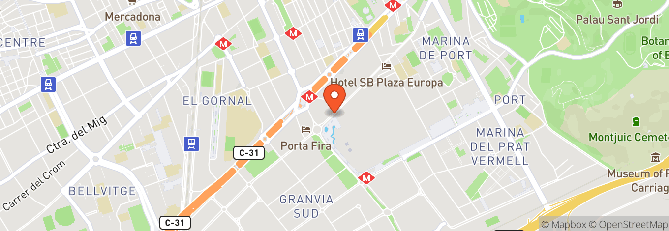 Map of Fira Barcelona Gran Via