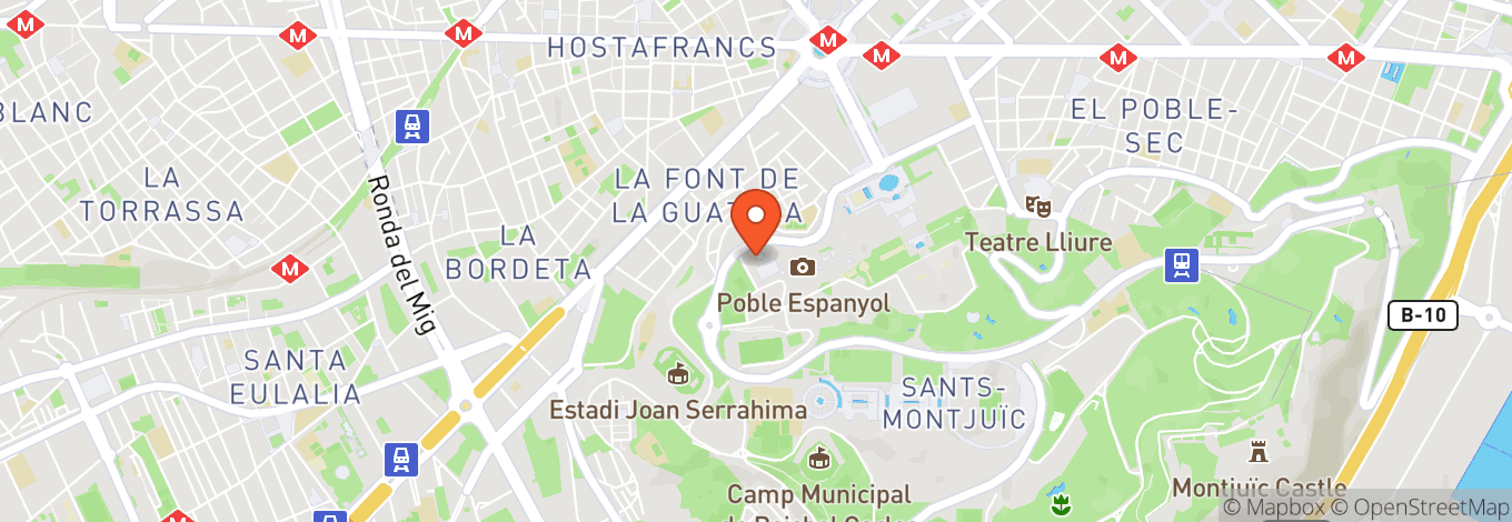 Map of Poble Espanyol