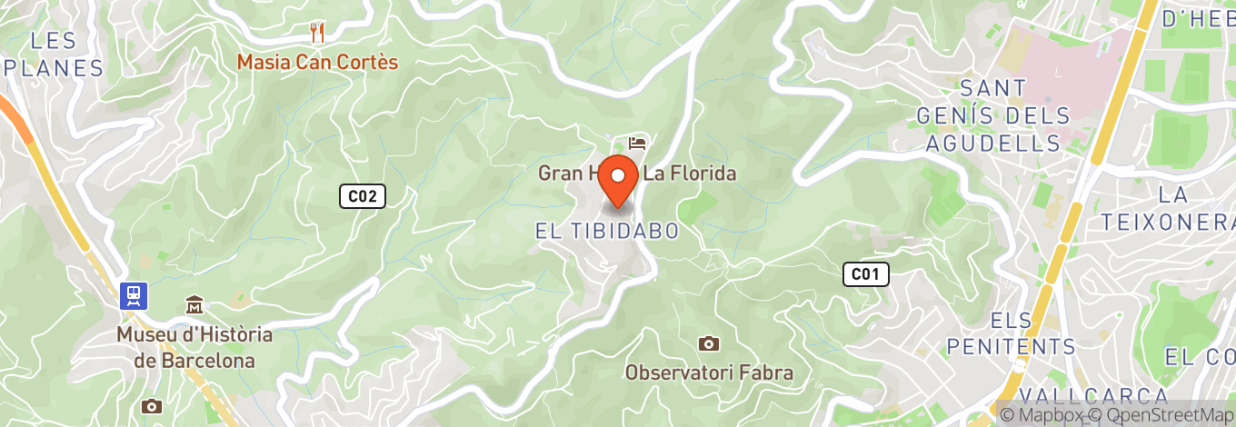 Map of Tibidabo