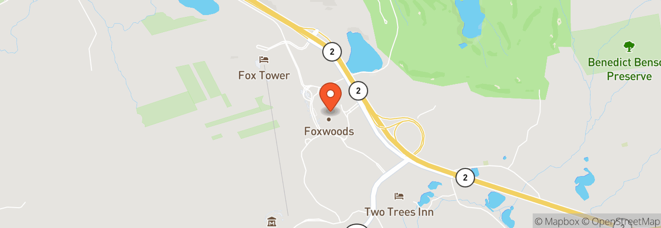 Map of Scorpion Bar at Foxwoods