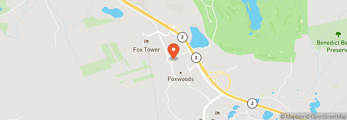 Map of The Pool at Foxwoods Resort Casino