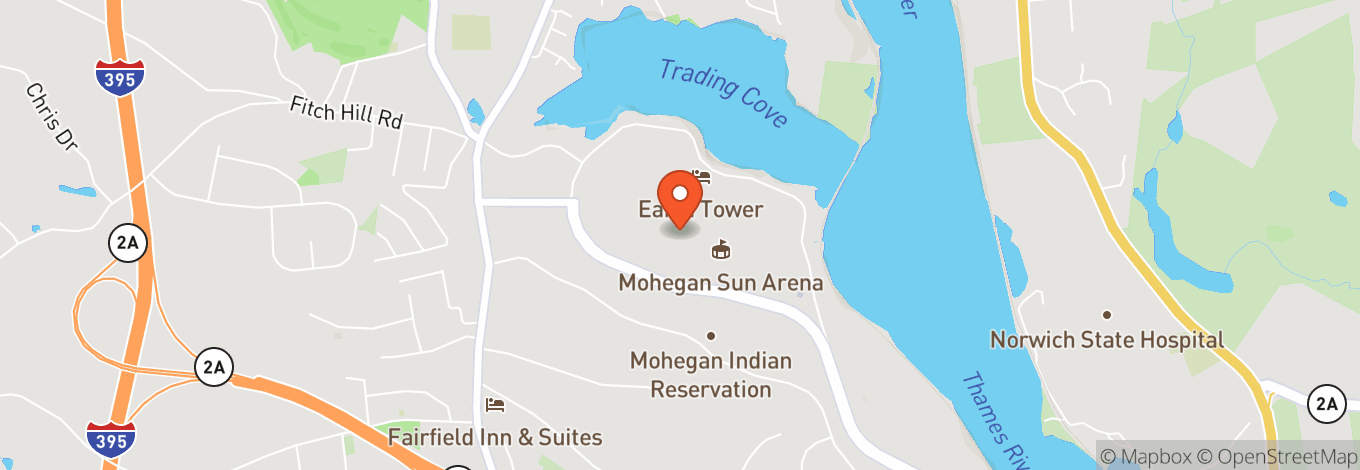 Map of Mohegan Sun Cabaret