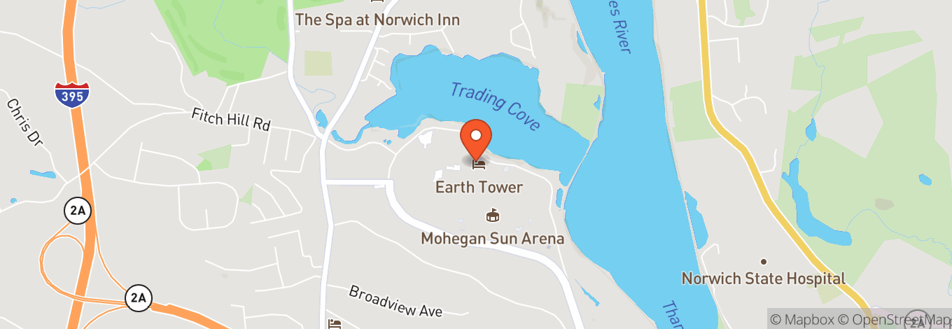 Map of Mohegan Sun Earth Expo & Convention Center