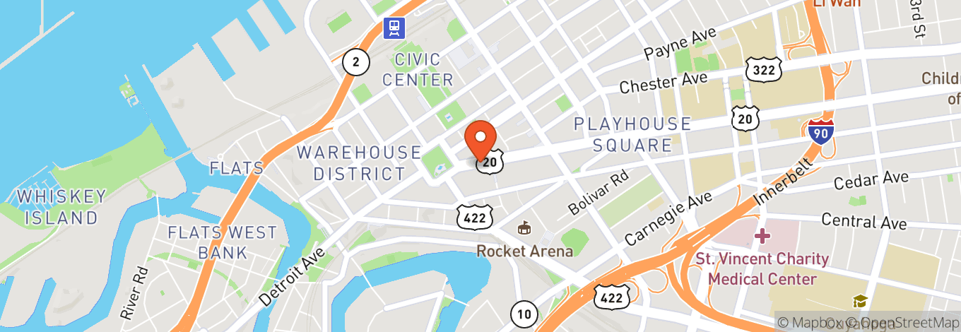 Map of House of Blues Cleveland