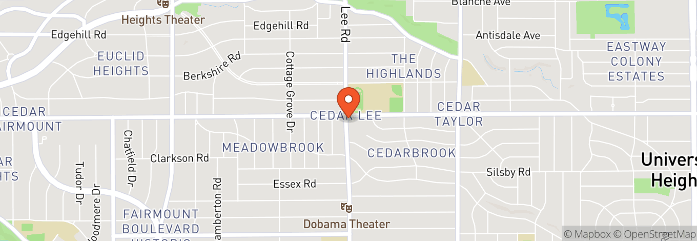 Map of Cedar Lee Theatre
