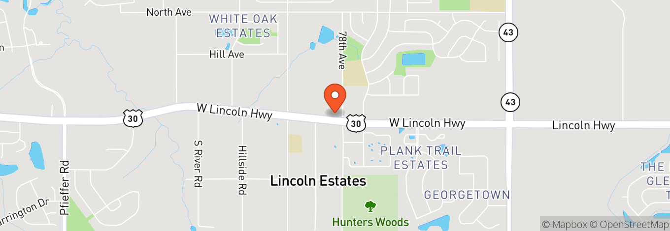 Map of Abe's On Lincoln