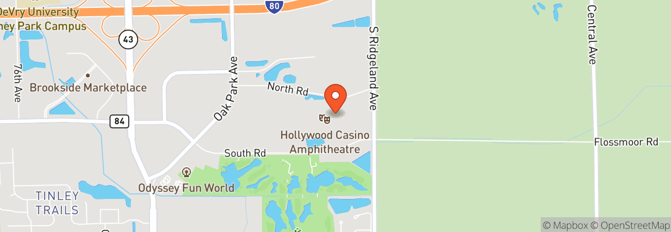 Map of Hollywood Casino Amphitheatre