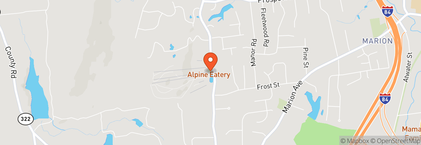 Map of Mount Southington Ski Area