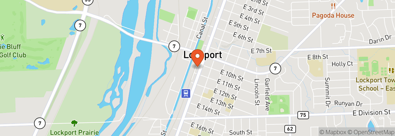 Map of Roxy Lockport
