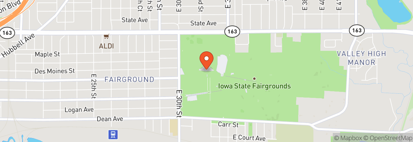 Map of Iowa State Fair Grandstand